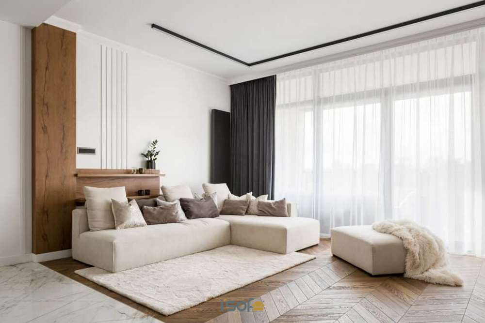 Bàn sofa vuông giúp phòng khách thêm đẹp