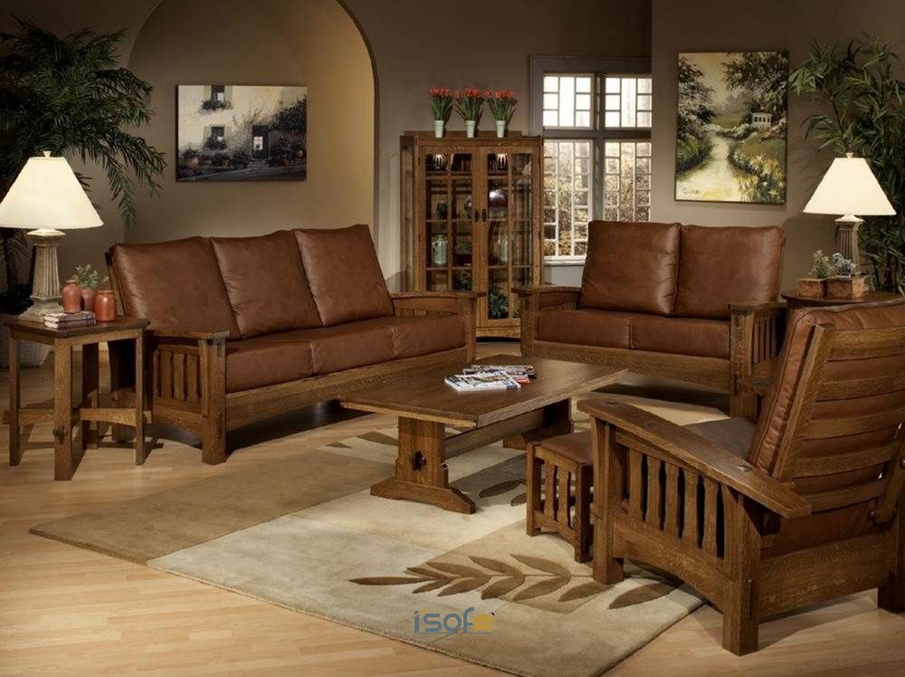 Ghế sofa văng gỗ có kích thước rộng rãi