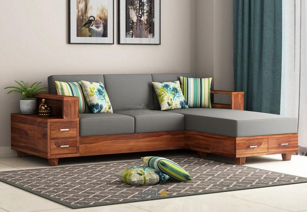 Sofa L gỗ sở hữu chất lượng đẳng cấp