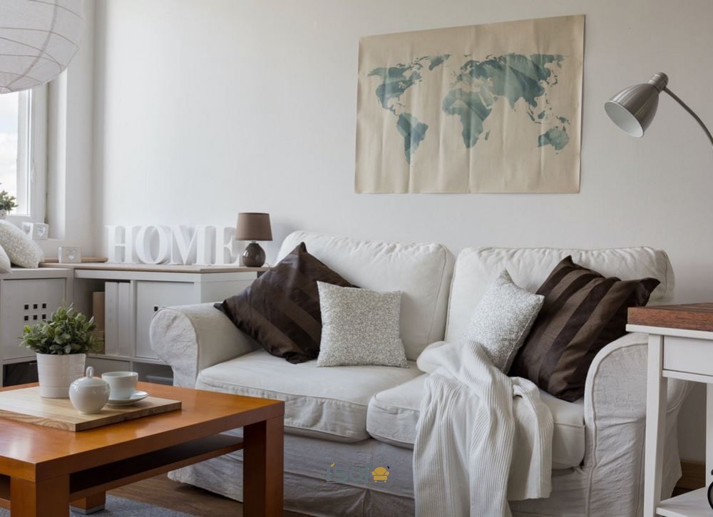 Ghế sofa màu trắng cho không gian nhà nhỏ thêm xinh