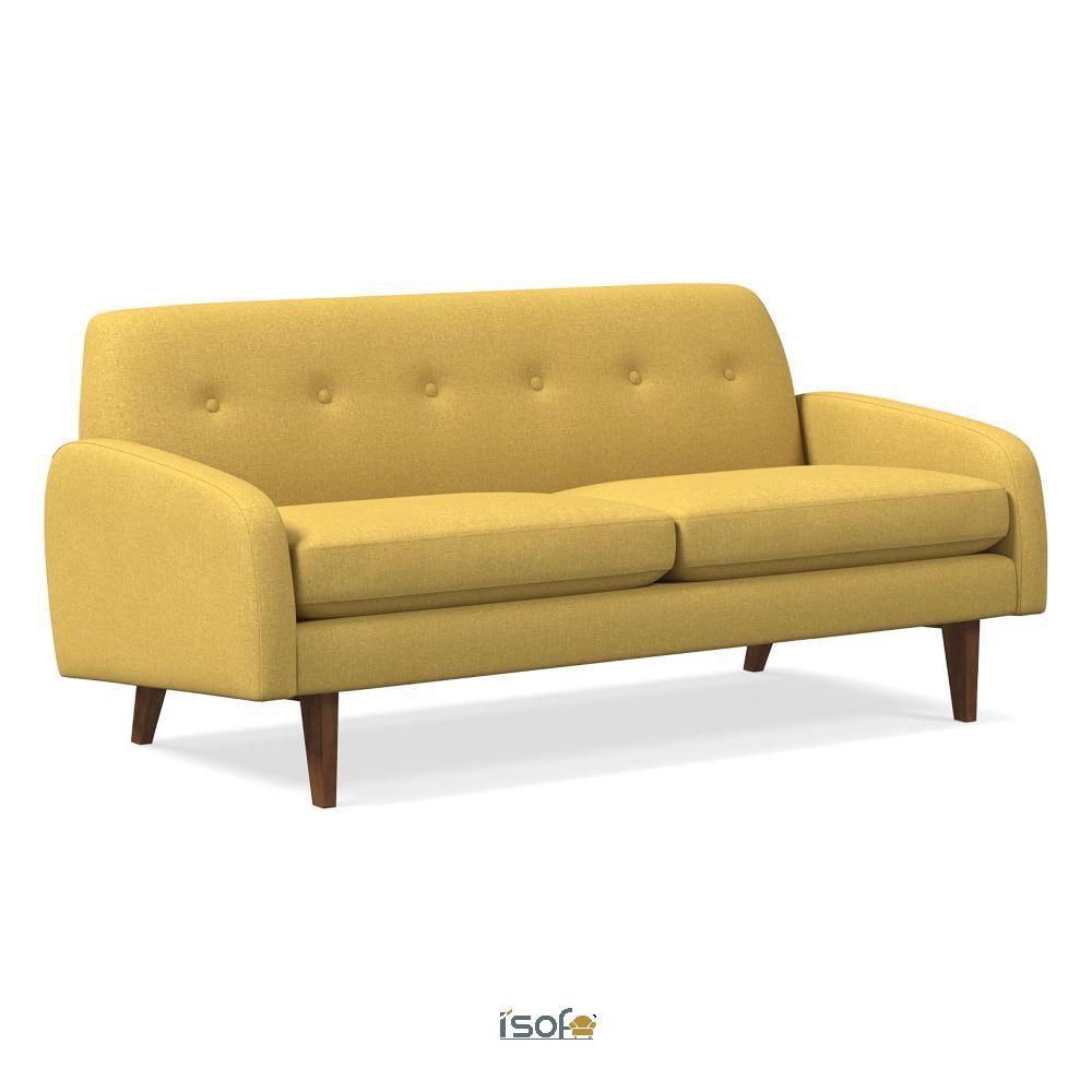Pascale Sofa - Sofa văng nhỏ gọn chân gỗ cao