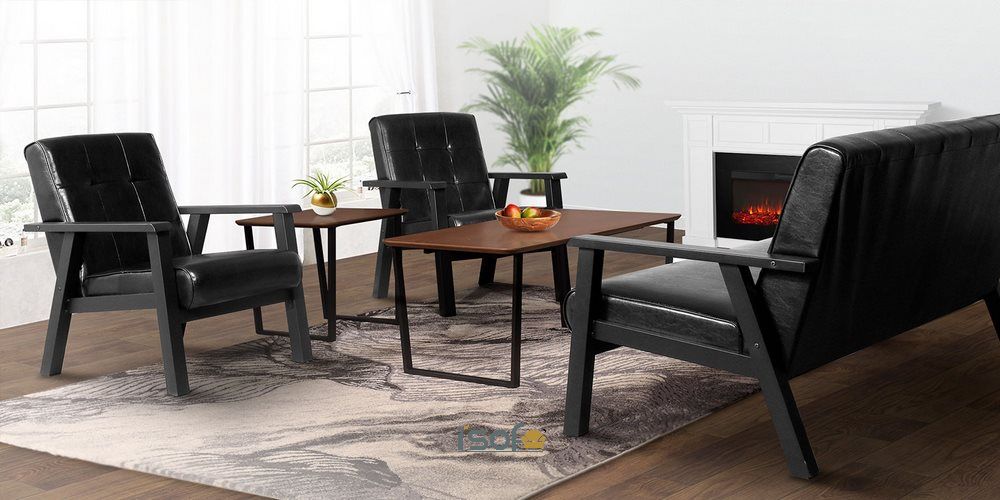 bàn trà gấp gọn có mặt bàn từ gỗ tự nhiên giúp tăng độ thẩm mỹ phòng khách