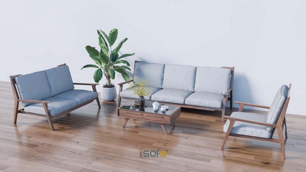Sofa gỗ mini giúp người dùng vệ sinh dễ dàng