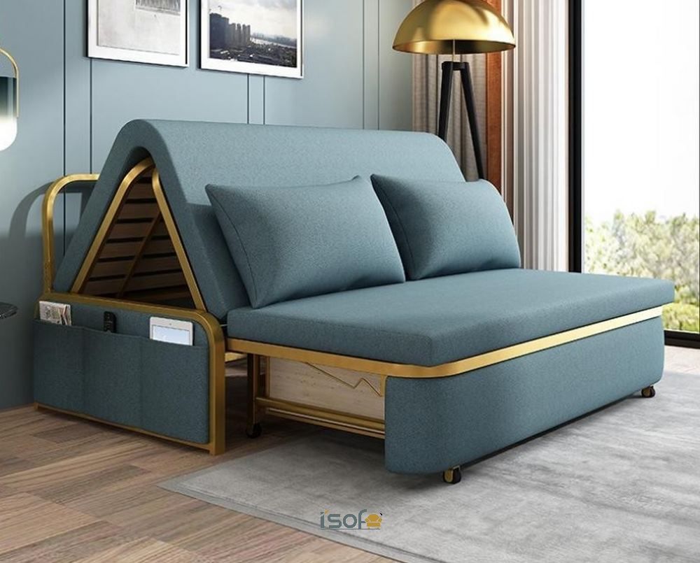 Mẫu sofa giường có thiết kế độc đáo, mang tới không gian nội thất đẹp mắt và tiện nghi