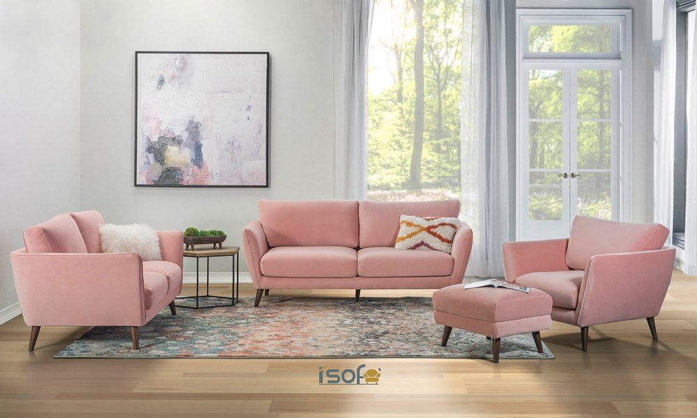 Sofa với tông màu hồng sở hữu mức giá tốt