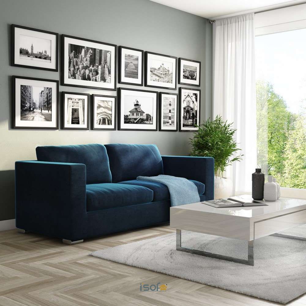 Ghế băng nhungGhế sofa màu xanh dương chất liệu nhung có một sức hút khó cưỡng đặc biệt với phái đẹp xanh dương có một sức hút khó cưỡng đặc biệt với phái đẹp