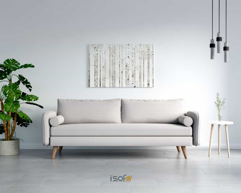 Mẫu sofa màu ghi có thiết kế hiện đại được nhiều người yêu thích