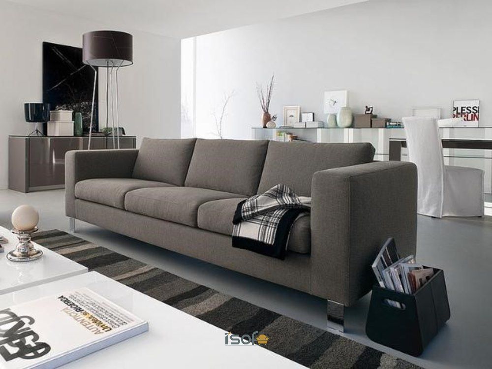 Mẫu sofa dài đẹp phù hợp với cac căn hộ chung cư.